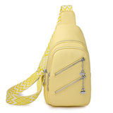 NNEDSZ Waterproof Crossbody Sling Bag with Adjustable Strap - Yellow