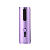 NNEDSZ Cordless Automatic Hair Curler with Adjustable Temperature - Purple
