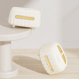 NNEDSZ Multi-Functional Tissue Box Organizer with Storage Compartments - White
