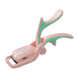 NNEDSZ Pink Electric Heated Eyelash Curler - 3 Temperature Settings, Rechargeable, Compact Design