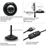 NNEDSZ UFO RGB Sunset Projection Lamp with 16 Colors and Remote Control - Black