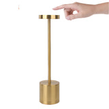 NNEDSZ Touch-Control LED Table Lamp with Adjustable Color Modes - Gold