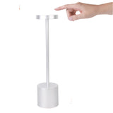 NNEDSZ Touch-Control LED Table Lamp with Adjustable Color Modes - Silver