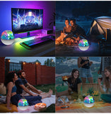 NNEDSZ 3W LED Acrylic Crystal Ball Night Light with Adjustable Colors - USB Powered