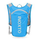 NNEDSZ Lightweight Hydration Running Vest with 5L Capacity and Reflective Strips, Blue