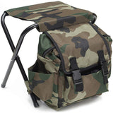 NNEDSZ Camo Foldable Backpack Stool for Outdoor Camping, Fishing, and Hiking