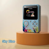 NNEDSZ G5 Retro Handheld Game Console with 500 Classic Games -Sky Blue