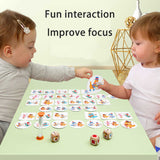 NNEDSZ Dinosaur Circus Matching Game for Kids with Wooden Dice and Timer