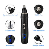 NNEDSZ 6-in-1 Rechargeable Electric Grooming Kit with Interchangeable Heads and LED Display