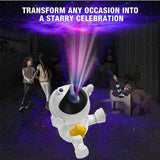 NNEDSZ Astronaut Galaxy Projector Night Light with Remote Control(Pentagram)