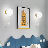 NNEDSZ Astronaut Moon Wall Lamp with LED White Light,Diameter 15cm