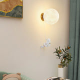 NNEDSZ Astronaut Moon Wall Lamp with Warm Light,Diameter 20cm