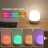 NNEDSZ Portable LED Night Light with 16 Colors, 4 Dimming Modes, and Remote Control