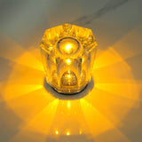NNEDSZ Crystal LED Table Lamp with Starburst Effect, Rechargeable and Portable Design,Type A 90mm (H) × 82mm (W)