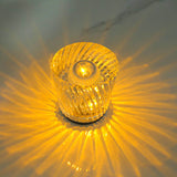 NNEDSZ Crystal LED Table Lamp with Starburst Effect, Rechargeable and Portable Design,Type C 90mm (H) *88mm (W)