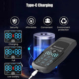 NNEDSZ Dual Output EMS/TENS Massage Device with 9 Modes and Type-C Charging, (8 Adhesive Pads)