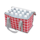 NNEDSZ 2PCS Green Insulated Picnic Lunch Bag with Checkered Design, Thermal Storage for Hot and Cold Items