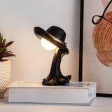 NNEDSZ Black Creative Cowboy Hat USB Table Lamp for Home and Office Decor