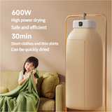 NNEDSZ Portable Electric Clothes Dryer with UV Sterilization and Remote Control
