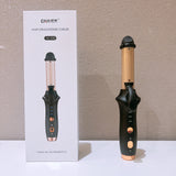 NNEDSZ Black Mini Cordless Hair Curler with Adjustable Heat Settings and USB Charging