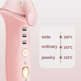 NNEDSZ Black Mini Cordless Hair Curler with Adjustable Heat Settings and USB Charging