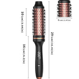 NNEDSZ 3-in-1 Hair Styling Round Brush with Curling, Straightening & Drying Functions, LCD Display, 10 Temperature Settings