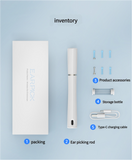 NNEDSZ Black Smart Visual Ear Cleaning Stick with 1080P Camera and Rechargeable Battery