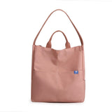 NNEDSZ Pink Minimalist Nylon Tote Bag with Adjustable Shoulder Strap, Large Capacity
