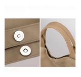 NNEDSZ Apricot Minimalist Nylon Tote Bag with Adjustable Shoulder Strap, Large Capacity