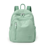 NNEDSZ Light Green Mini Nylon Multi-Compartment Backpack - Lightweight and Stylish Everyday Bag