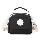 NNEDSZ Black Compact Nylon Crossbody Bag - Stylish and Versatile Shoulder Purse