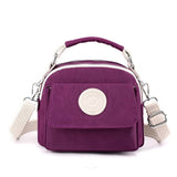 NNEDSZ Purple Compact Nylon Crossbody Bag - Stylish and Versatile Shoulder Purse