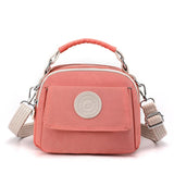 NNEDSZ Pink Compact Nylon Crossbody Bag - Stylish and Versatile Shoulder Purse