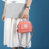 NNEDSZ Pink Compact Nylon Crossbody Bag - Stylish and Versatile Shoulder Purse