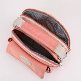 NNEDSZ Red Compact Nylon Crossbody Bag - Stylish and Versatile Shoulder Purse