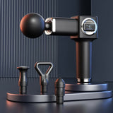 NNEDSZ LC-007-Black Professional Massage Gun with LCD Display - Deep Tissue Muscle Massager