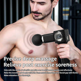 NNEDSZ LC-007-Red Professional Massage Gun with LCD Display - Deep Tissue Muscle Massager
