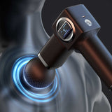 NNEDSZ LC-007- blue Professional Massage Gun with LCD Display - Deep Tissue Muscle Massager