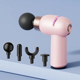 NNEDSZ LC-005-Pink Portable Mini Massage Gun - Quiet Muscle Massager with 6 Speeds