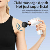 NNEDSZ LC-005-Pink Portable Mini Massage Gun - Quiet Muscle Massager with 6 Speeds