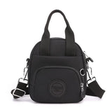 NNEDSZ Black Mini Waterproof Nylon Backpack - Lightweight Casual Crossbody Bag