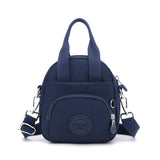 NNEDSZ Blue Mini Waterproof Nylon Backpack - Lightweight Casual Crossbody Bag