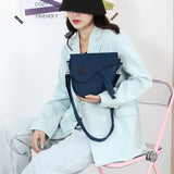 NNEDSZ Gray Compact Nylon Crossbody Shoulder Bag - Stylish and Lightweight Sling Purse