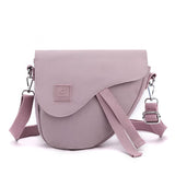 NNEDSZ Purple Compact Nylon Crossbody Shoulder Bag - Stylish and Lightweight Sling Purse