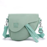 NNEDSZ Green Compact Nylon Crossbody Shoulder Bag - Stylish and Lightweight Sling Purse
