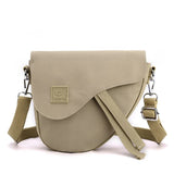 NNEDSZ Apricot Compact Nylon Crossbody Shoulder Bag - Stylish and Lightweight Sling Purse