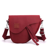 NNEDSZ Red Compact Nylon Crossbody Shoulder Bag - Stylish and Lightweight Sling Purse