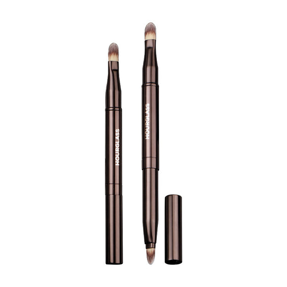 NNEDSZ 2PCS HG Short Retractable Brush - 116mm  Professional Makeup Brush  - High-Quality Synthetic and Animal Hair Brushes