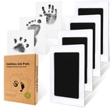 NNEDSZ Pet and Baby Safe Inkless Paw & Handprint Memory Kit - 4PCS