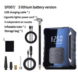 NNEDSZ SF007 Digital Tire Inflator with LED Display and Multiple Nozzles - Compact and Powerful(Three-purpose lithium battery)